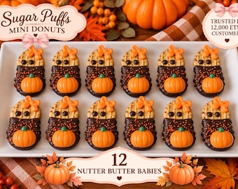 12 Pumpkin Nutter Butter Baby Cookies, Baby Shower Cookies, orange Pumpkin Baby Shower Favors, First Birthday Cookies, Fall Baby Shower Trea