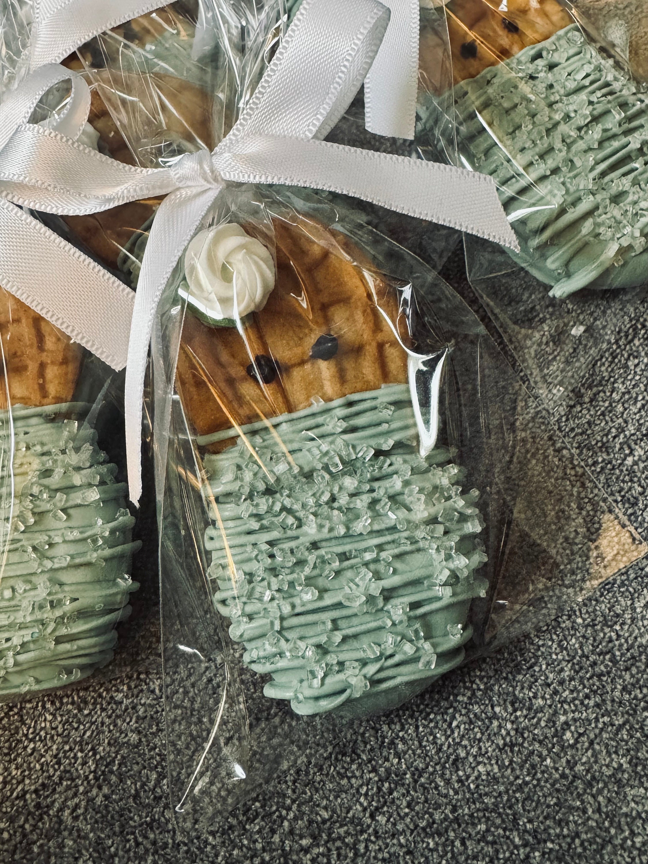 1 Dozen Sage Sugar Nutter Butter Baby Girl Boy Shower Favors Party Favors Sweets Table