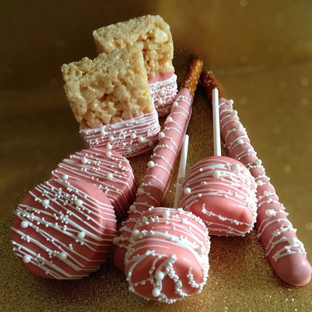 Blush Pink and White Birthday Wedding Bridal Baby Shower Favors