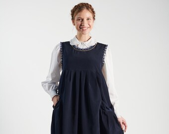 Boutique Vintage Style Navy-Blue Copro Jumper | Yerushalayma