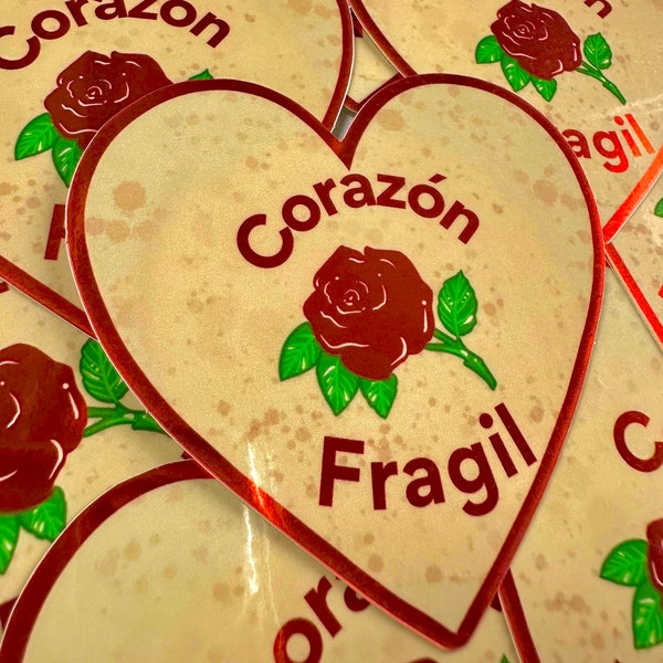 Mazapan Corazon, Corazon Fragil, Iconico, Dulce, Fragil, Sticker