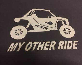 RZR Decal 4-Pack – USA Flag Graphics – Vinyl Adhesive Stickers For ATV, UTV, Motorcycle