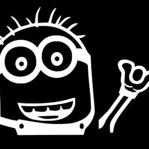 Two! (2) Minion Hang Loose Vinyl Decals Stickers Free Shipping