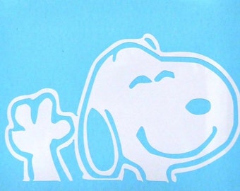 Two 2 Peanuts Inspired Snoopy Vinyl Decals Stickers Free Shipping