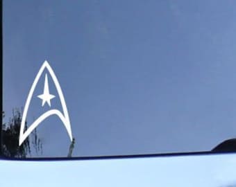 Two (2) Star Trek Federation Vinyl Sticker Decals Free Shipping