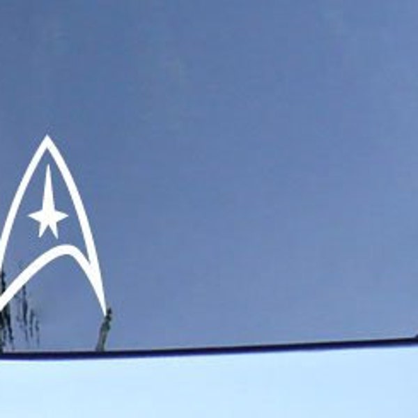 Two (2) Star Trek Federation Vinyl Sticker Decals Free Shipping