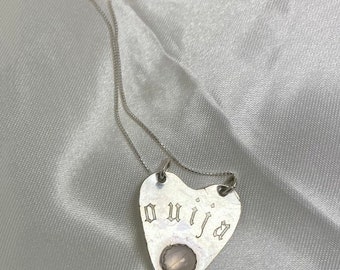 Handmade Ouija Planchette Crystal Pendant