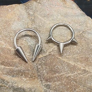 16 g titanium scharnierende klikkers, scharnierende klikker met steker, scharnierende klikker van 1,2 mm, scharnierende klikker, tussenschotring, tussenschotring met punt, tussenschot met lange steker