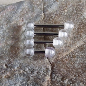 16g straight barbell, 10mm barbell, 4mm barbell, body jewellery, silver barbell, barbell retainer, piercing retainer, 6mm barbell, 8mm