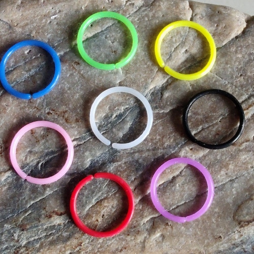 Pretty Acrylic Coloured Nose Rings Hoops Earring Body Etsy