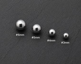 14G Replacement Balls, Externally Threaded Barbell Balls, Piercing Balls