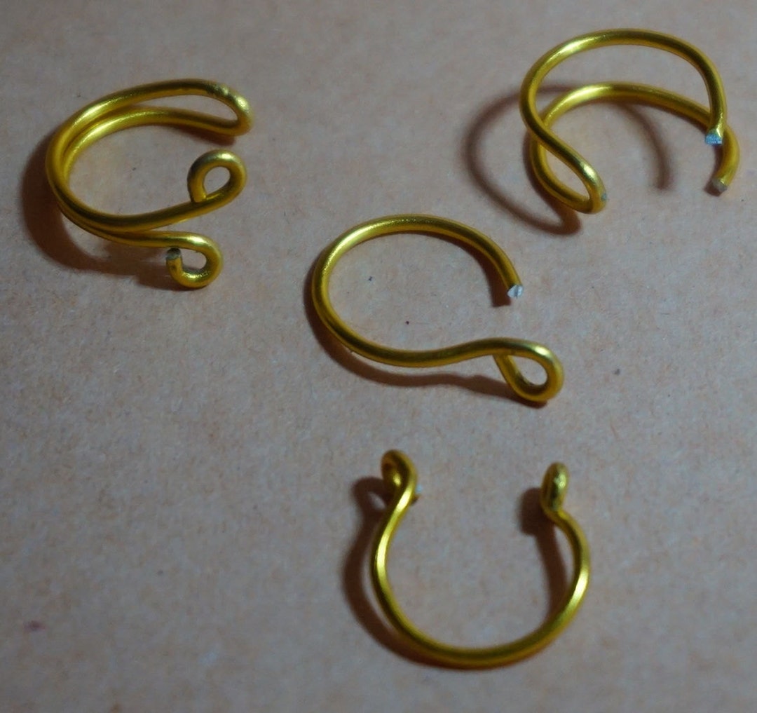 Set of 4 Pieces of Fake Body Jewellery Fake Septum Ring Fake Etsy