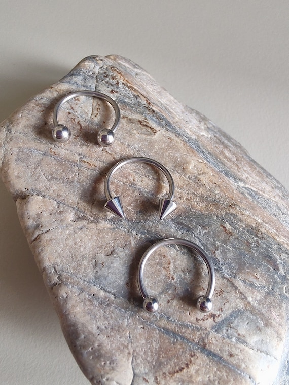 12mm 16g Horse Shoe Septum Septum Ring Spiked Septum Ring