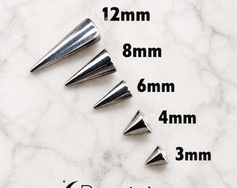 16g Replacement barbell spikes, replacement barbell cones, spare barbell spikes,16g spikes, extra barbell spikes, spikes for barbell,