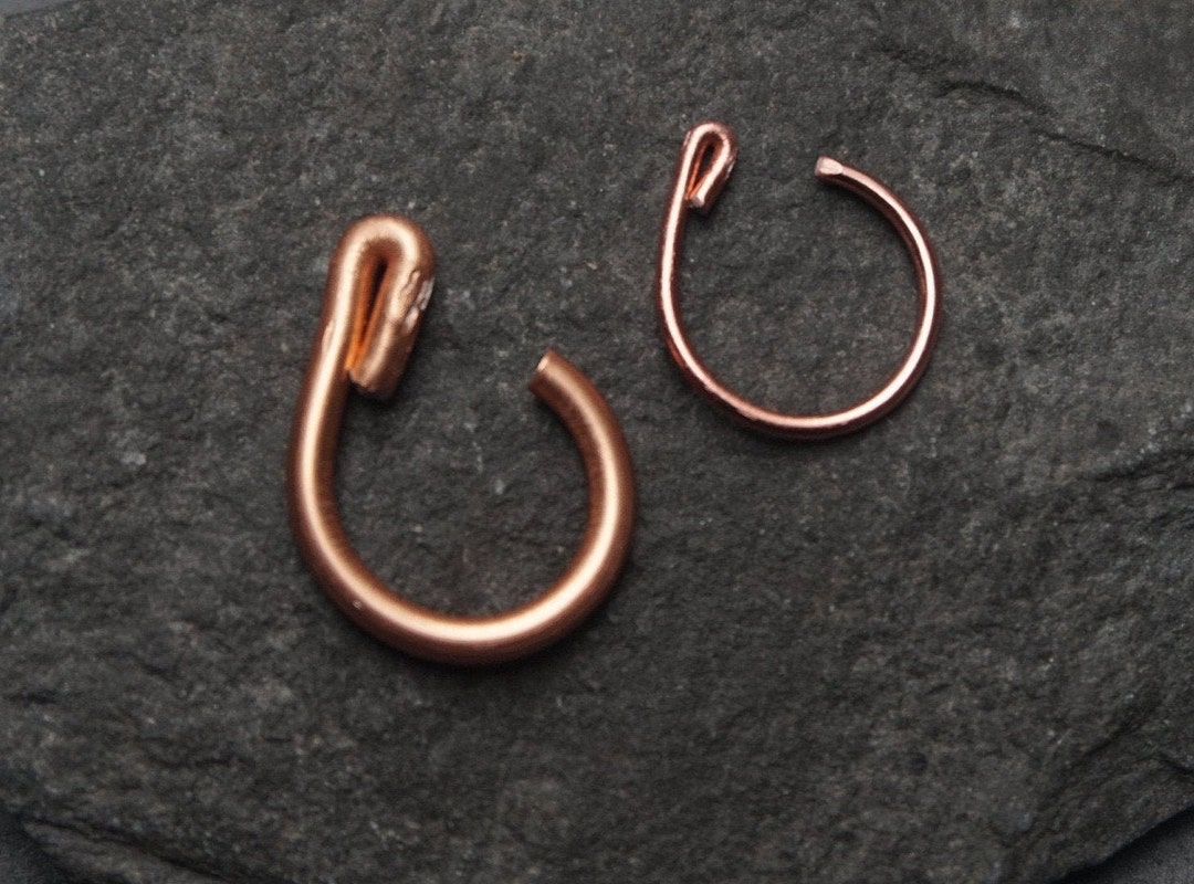 Fake Rose Gold Coloured Lip Ring Lip Piercing Lip Ring Etsy