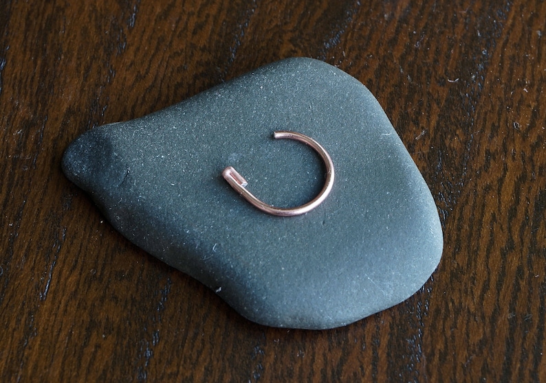 Fake Rose Gold Coloured Lip Ring Lip Piercing Lip Ring Etsy UK