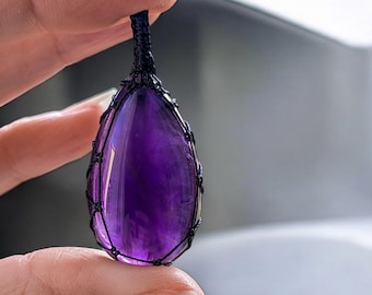 Rare African Amethyst Pendant