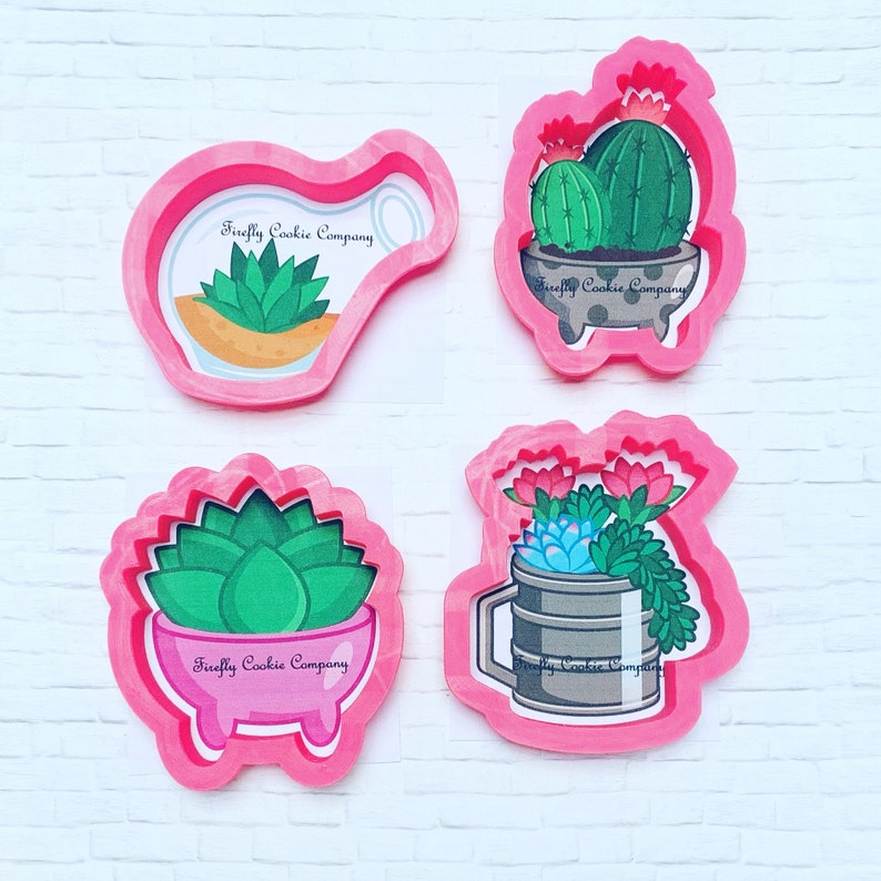 Baby Shower Birthday Bottled Succulent Cookie Cutter