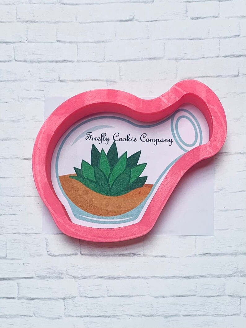 Baby Shower Birthday Bottled Succulent Cookie Cutter