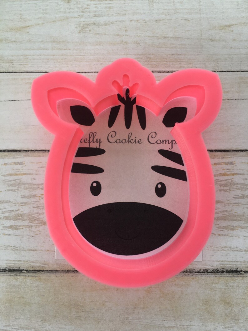 Zebra Face Cookie Cutter Safari Animals Birthday Etsy