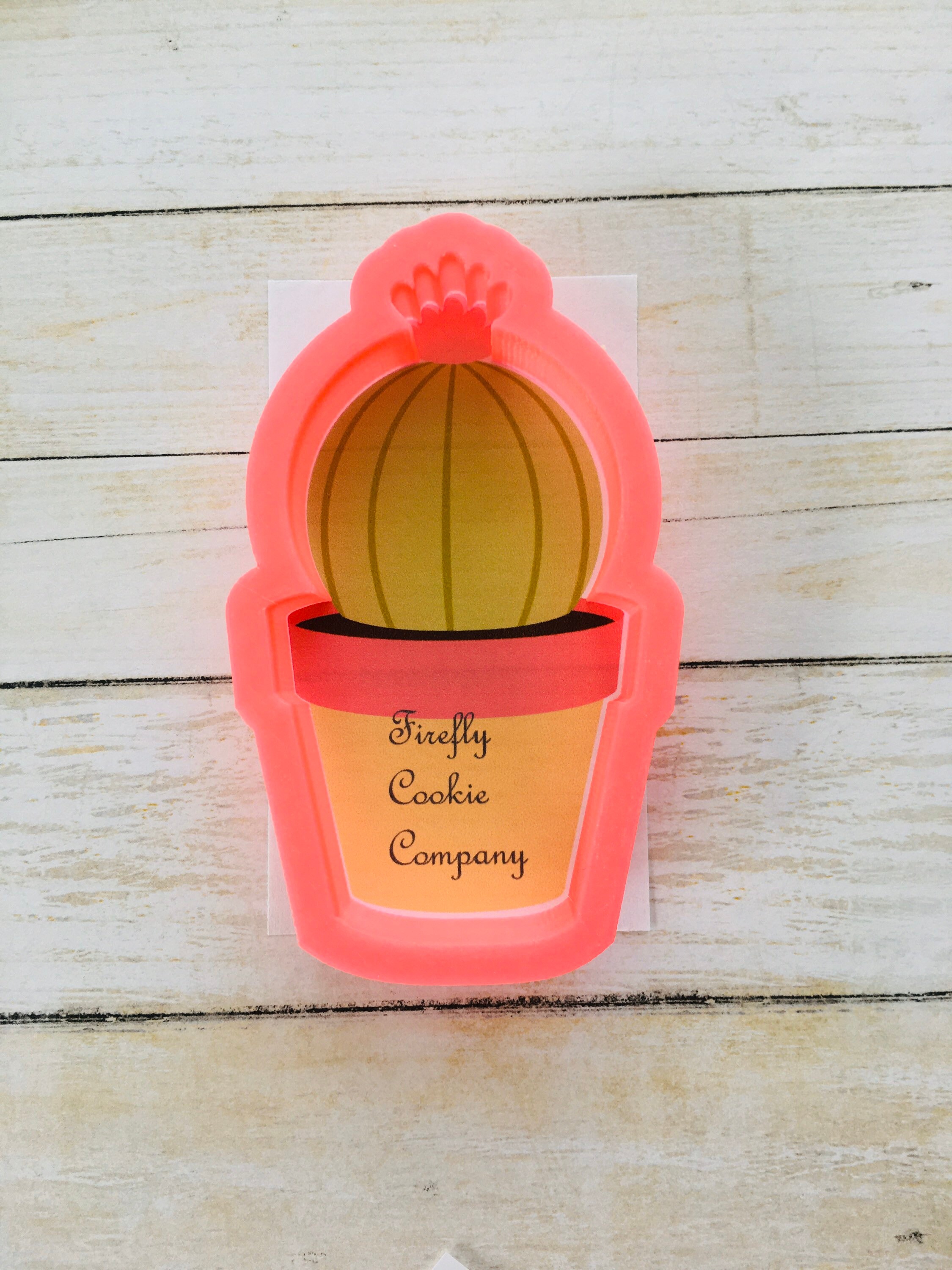 Baby Shower Birthday Bottled Succulent Cookie Cutter