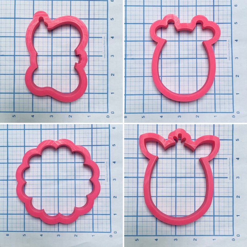 Safari Animal Faces Cookie Cutter Set Birthday Theme Etsy