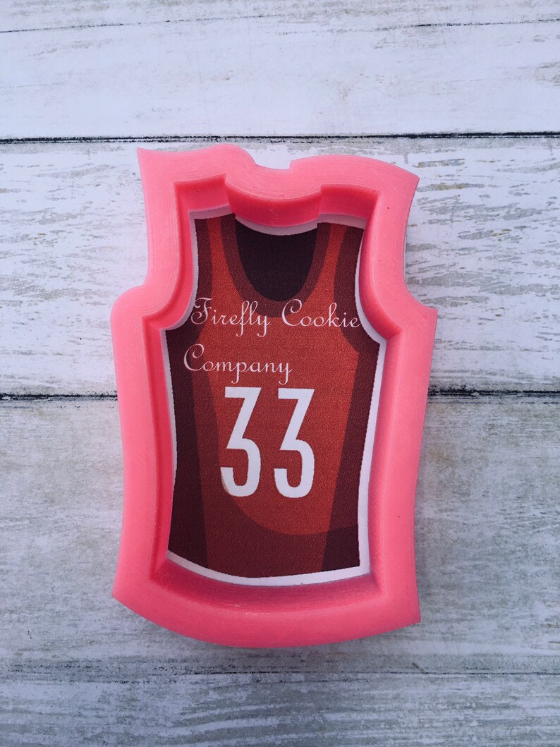 Basketball Jersey Cookie Cutter Birthday Theme Sports Etsy
