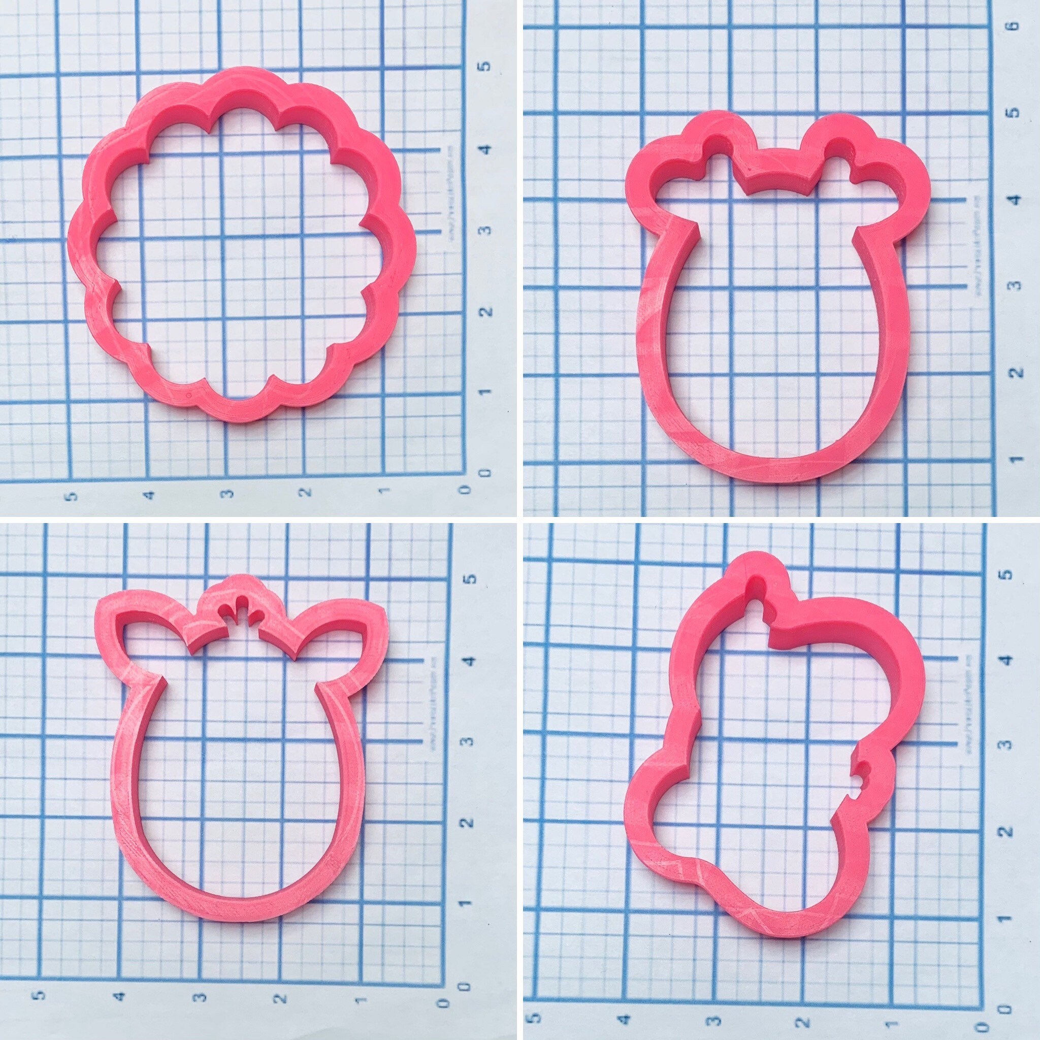 Safari Animal Faces Cookie Cutter Set Birthday Theme Etsy