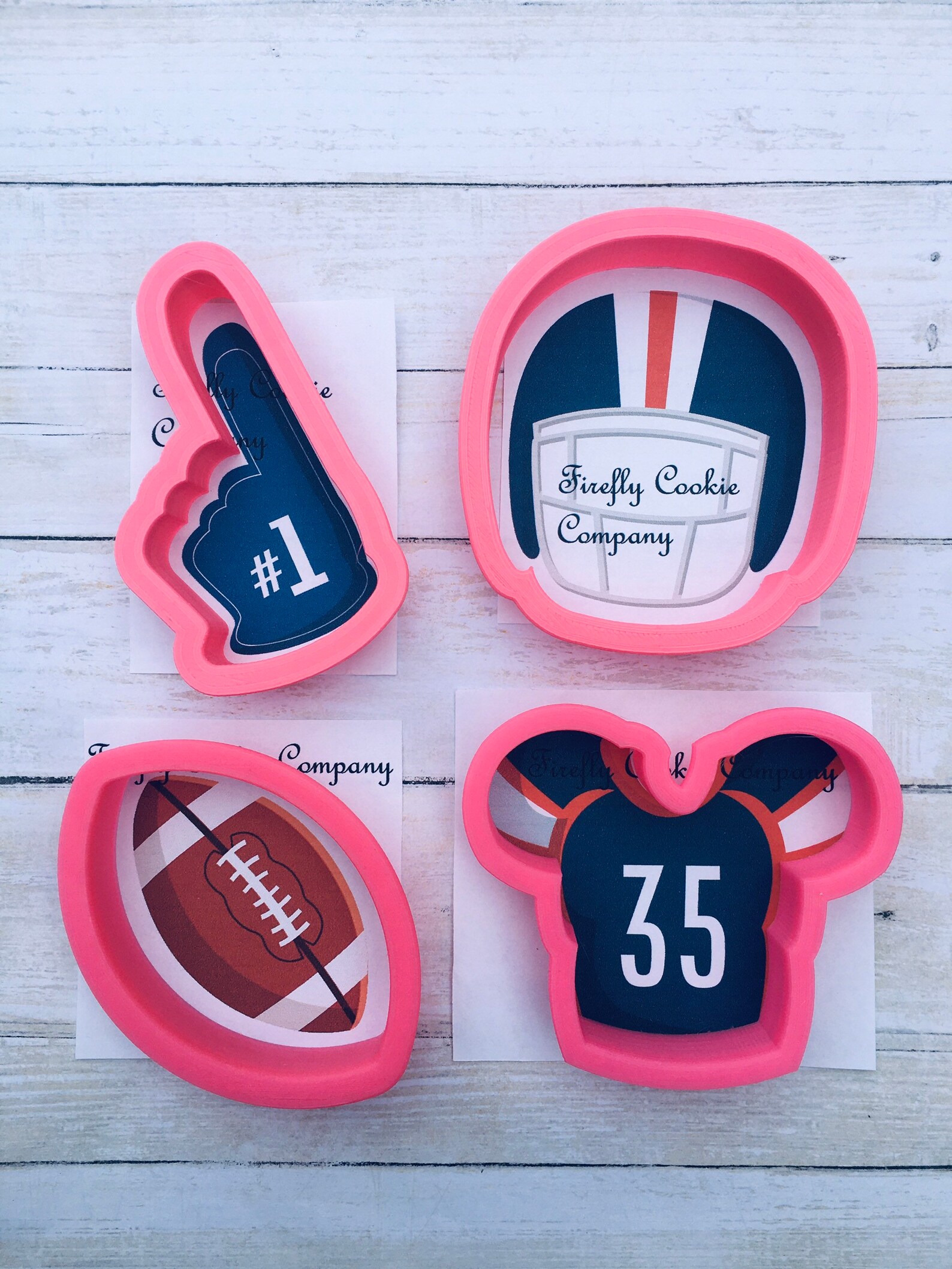 Football Cookie Cutter Sports Theme Etsy