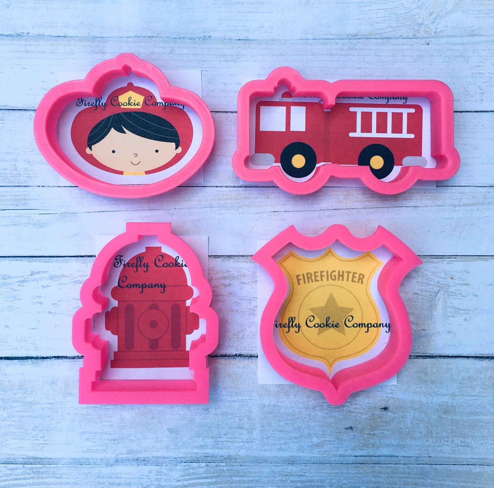 Fire Truck Cookie Cutter Set – 5-Inch Steel Cutters, Pack Of 12, Perfect For Baking, Fondant, Crafts & Party Favors