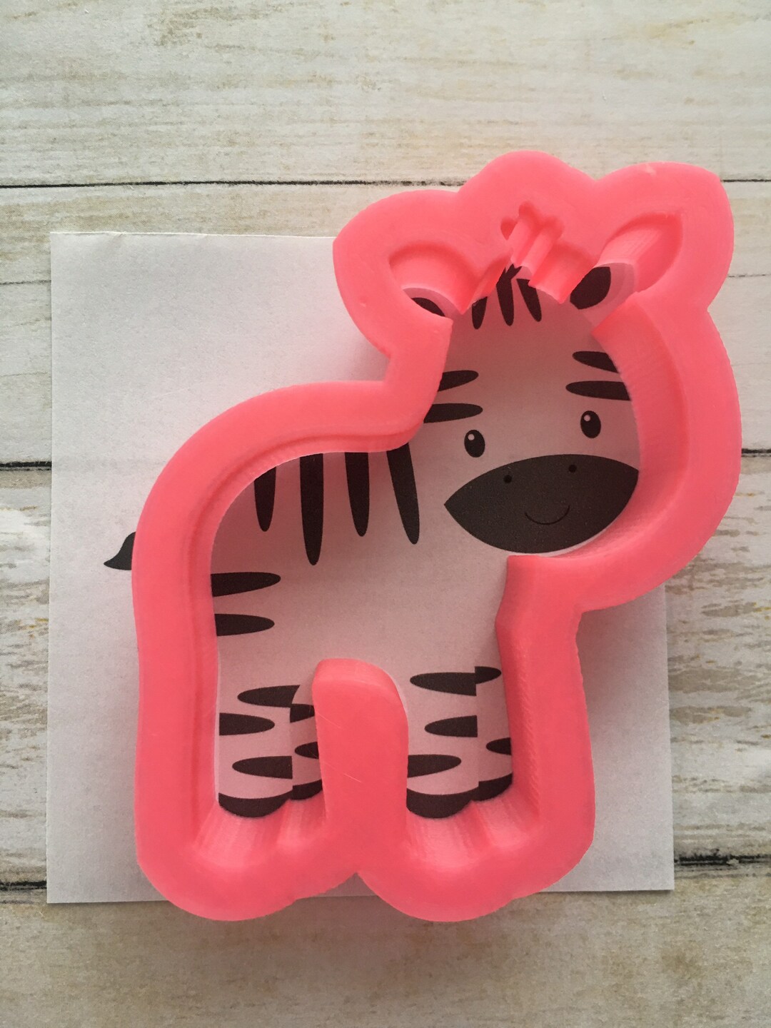 Baby Zebra Cookie Cutter Safari Animal Theme Birthday Etsy