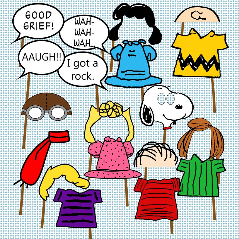 The Peanuts Theme Birthday Party Pack Digital Download Etsy