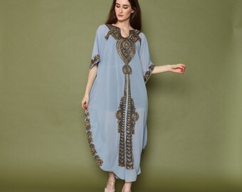 maxi dress, grey dress, Long kaftan, Oversized Caftan, Resort wear, Coverup, Maxi kaftan, maxi dress, gift for her