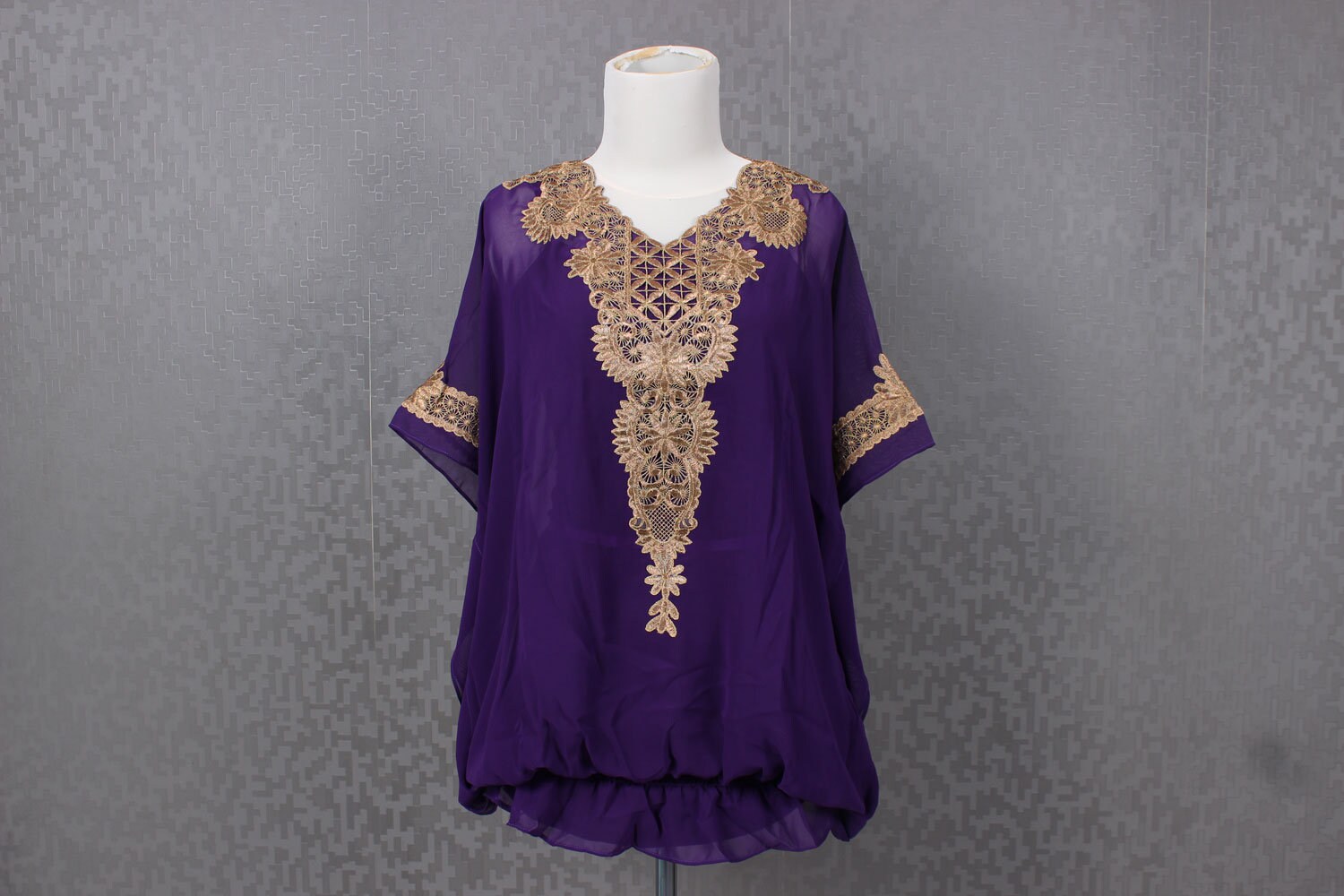 purple chiffon material