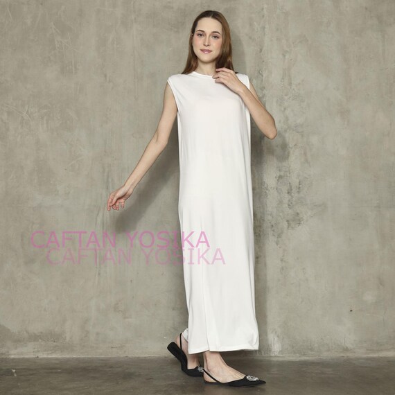 women's shift dress knee length Classic 3/4 Sleeve Modest Knee-Length Shift Dress Black / Small
