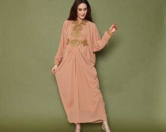 モロッコ カフタン / 刺繍入りカフタン ロイヤル / ルーブ / モロッコ