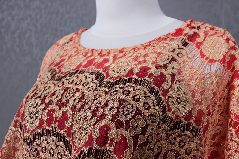 Handmade Short Brocade Kaftan Dress Womens Blouse Pattern Brocade Peach Beach Cover Up Kaftan Brocade morocco kaftan dress Brocade Dress