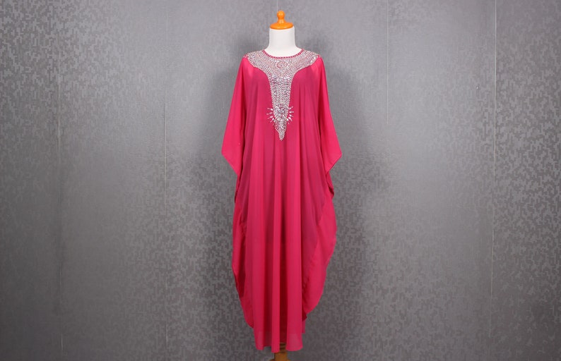 sequin kaftan dress