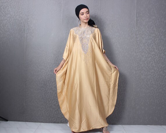 gold kaftan dress