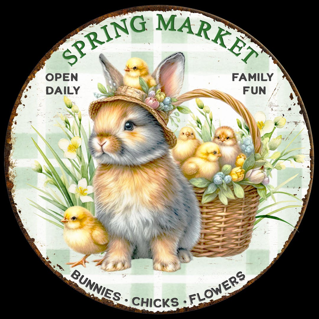 Spring Market Sign, Spring Sign for Wreaths and Home Decor, Spring ...