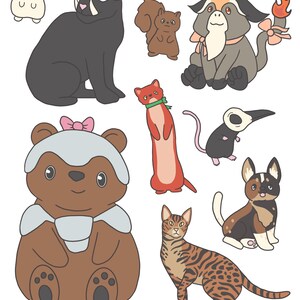 Critter stickers