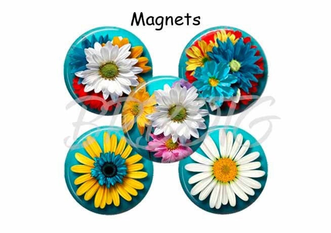 Daisy Floral Refrigerator Fridge Button