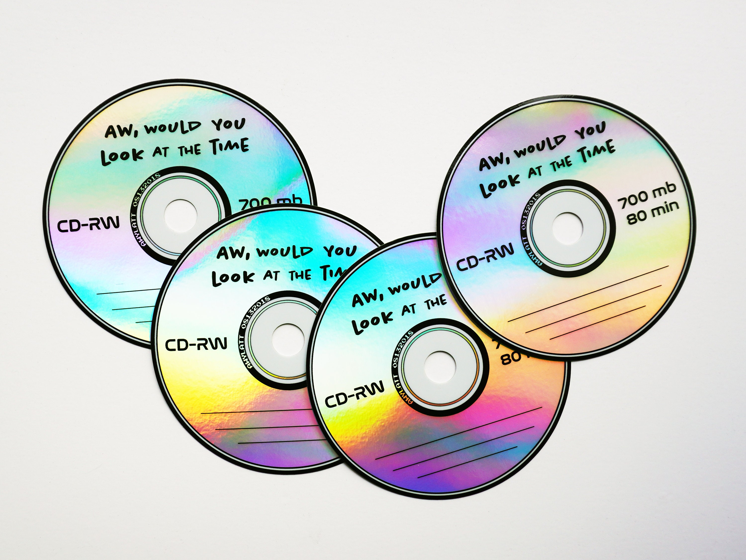 Holographic CD Sticker Etsy