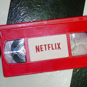 Netflix style VHS tape