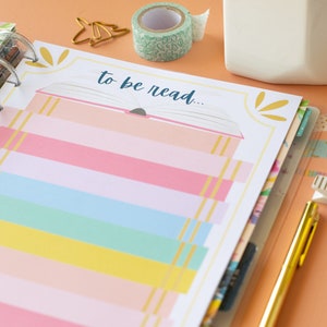 Printable Classic Happy Planner Book Inserts, Book Planner Inserts, Book Tracker Printable, Reading List PDF, Book Printable Reading Planner