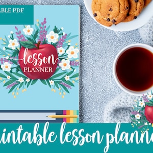 Planificador de lecciones imprimible, Planificador de lecciones Carrie Elle, Planificador de maestros 8.5x11, Planificador de estudiantes, Carpeta de maestros, Planificador de maestros imprimible