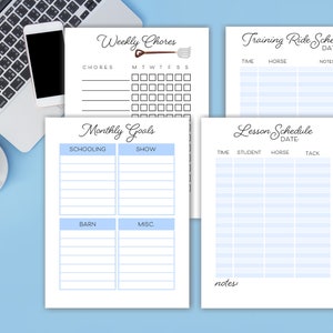 Printable Horse Planner, Equestrian Planner, Printable Happy Planner ...