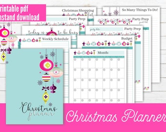 Afdrukbare kerstplanner, afdrukbare kerstplanningbinder, kerstbinder, kerstplannerprintables, kerstbudget