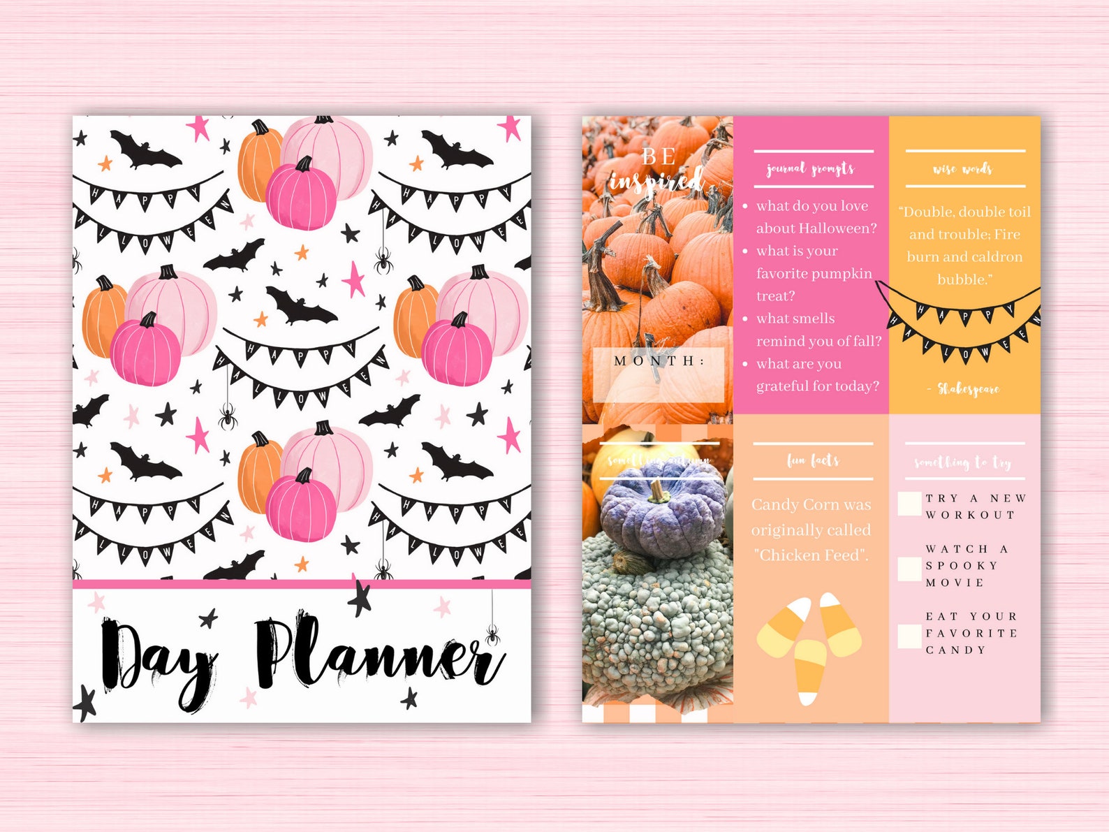 Printable Halloween Happy Planner Inserts Planner Inserts Etsy Printable Halloween Happy Planner Inserts Planner Inserts Etsy