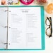 Printable Black and White Home Organization Binder, Printer-friendly ...